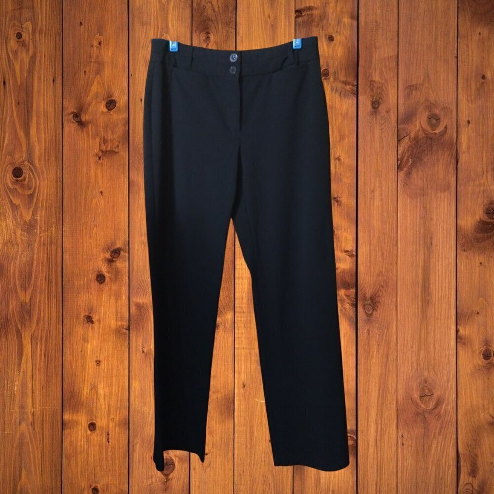 Reitmans Juniors Size 9 Black Wide Leg Trousers Pants Office Career Classic